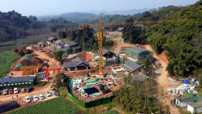 探访世园会分会场：龙门山生物多样性博览园建设如火如荼 预计3月底全面完工(图1)
