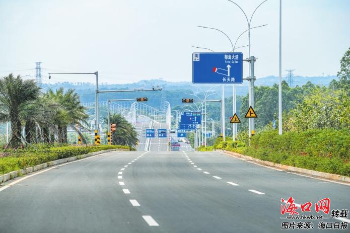 丰富南北向交通路网 海口长天路实现主线功能性通车(图1)