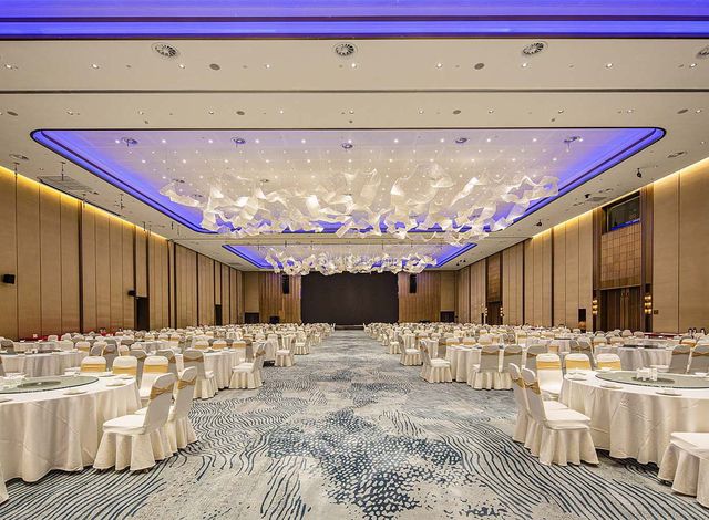 西安宴会中心装修酒店宴会厅装修厅酒店(图1)
